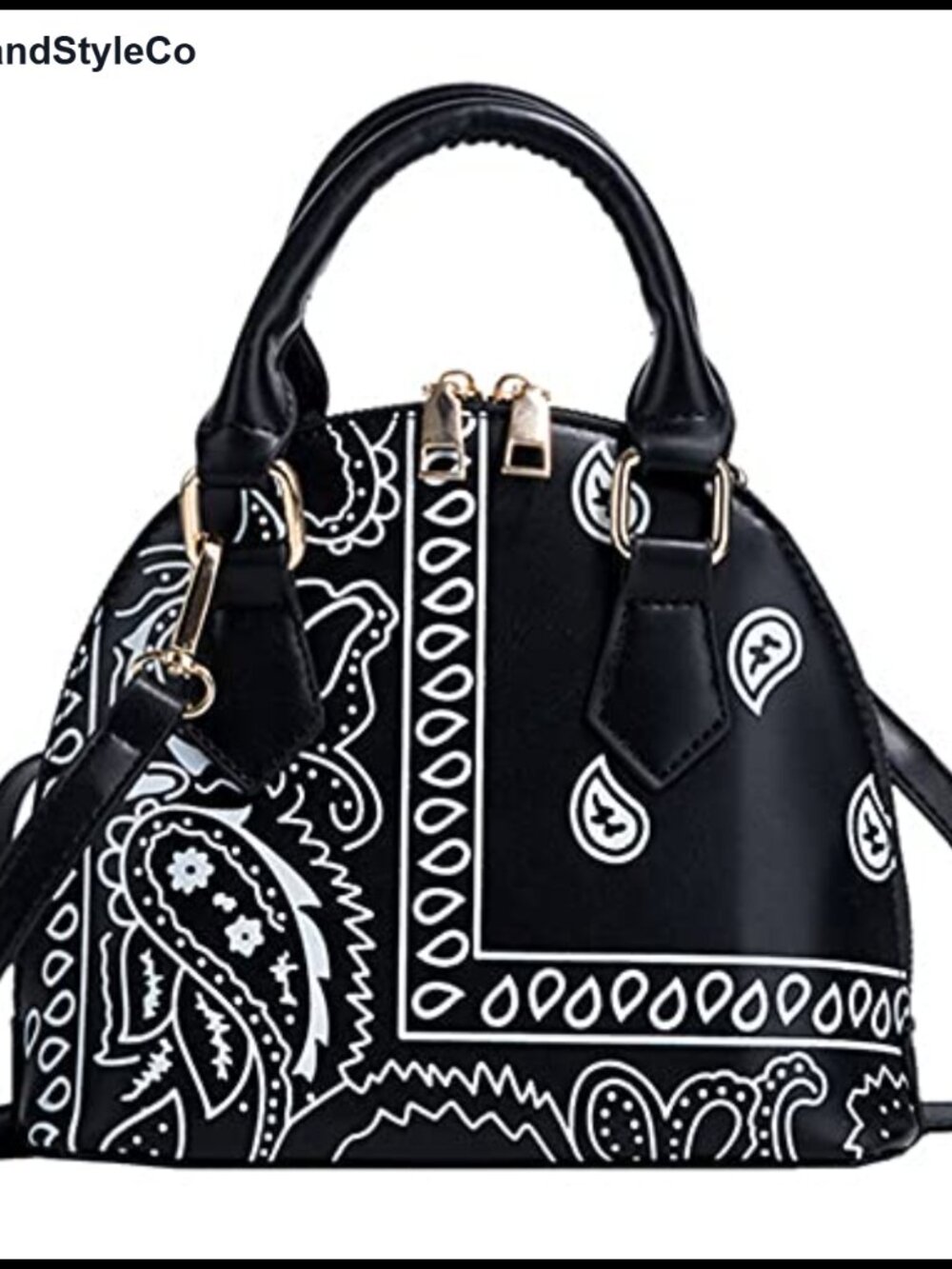 Patent Leather Mini Satchel Convertible Crossbody Bag Shell Top Handle Purse